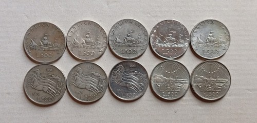 Lotto monete 500 lire - lotto,
