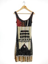 Abito tubino Save The Queen con stampa patchwork e nappe, taglia S