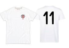 Tshirt bianca ispirata - , a