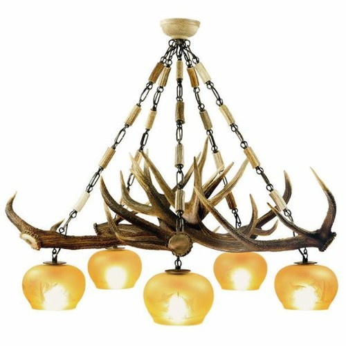 Lampadario con vere - , di
