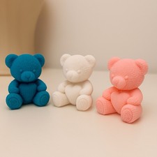 Orsetto 3D effetto maglia – Bomboniera nascita battesimo regalo decorazione