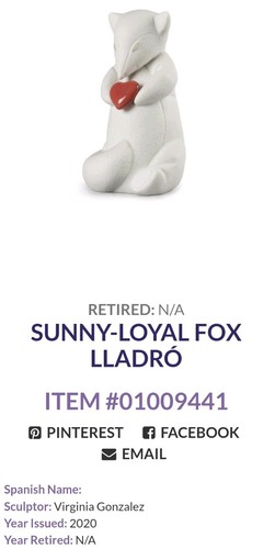 Lladro sunny loyal - lladro, fox