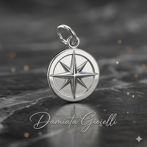 Charm rosa dei - venti, unisex