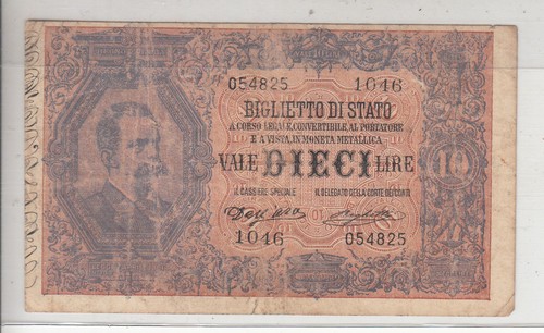 Regno italia lire 10 - d'italia,