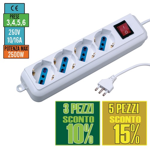 Multipresa ciabatta elettrica - multipresa,