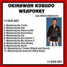 OKINAWAN KOBUDO WEAPONRY INSTRUCTIONAL SERIES 11 DVD SET weapons ninja karate
