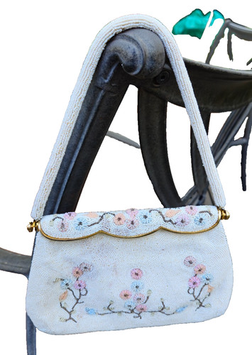 Borsa sera vintage floreale - borsa,