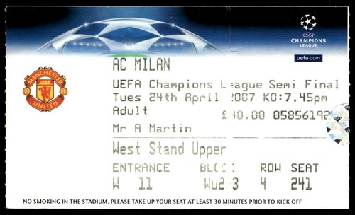 Biglietto manchester united - biglietto,