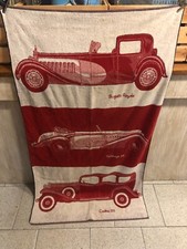 TELO MARE ASCIUGAMANO AUTO D'EPOCA BUGATTI ROYALE CADILLAC 355
