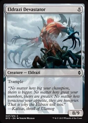 Eldrazi devastator battle - devastator,