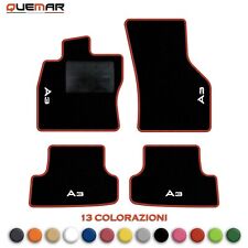 QUEMAR Kit Tappetini Auto per AUDI A3 8V e Hybrid 2012-19 Tappeti PERSONALIZZATI
