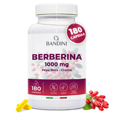 Bandini® Berberina  180 capsule vegane | 1000 mg |  Con Cromo e Pepe Nero