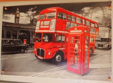 Poster autobus a due piani