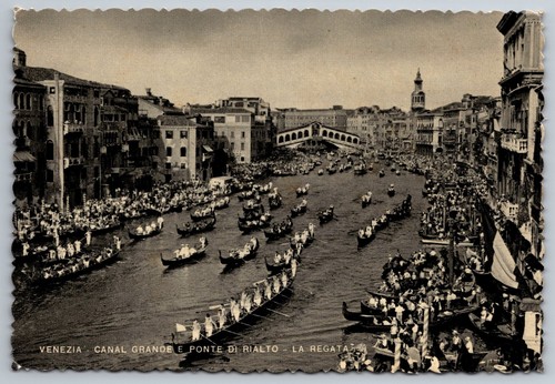Cartolina venezia canal - canal, grande