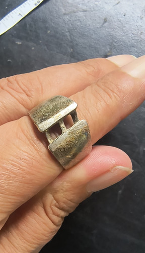 Anello vintage argento - in,