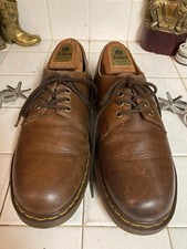 DR MARTENS BROWN LEATHER LACE UP OXFORD POWER DRIVING BUSINESS SHOES 12D