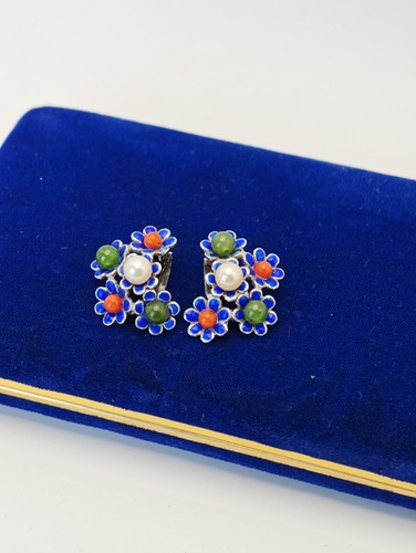Orecchini clip vintage - , argento