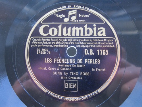 Tino rossi rpm les pecheurs - 78,