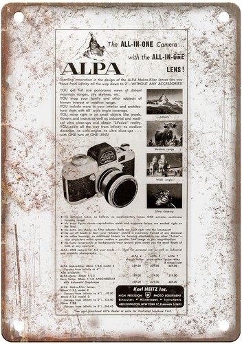 Insegna metallo alpa 1957 - alpa,