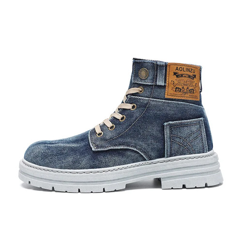 Scarpe uomo alte - , tela