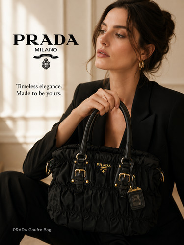 Borsa prada tessuto oro - prada,