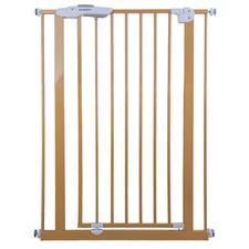 Beige safety gate for passage