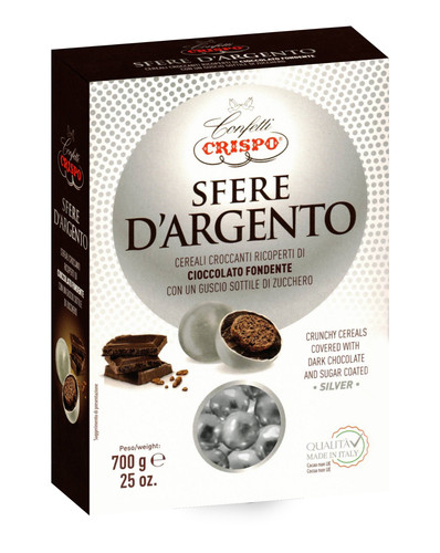 Crispo sfere argento - sfere, d’argento