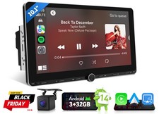 Wired Wireless CarPlay Android Auto Double DIN 10.1" Radio Android 14 Car Stereo