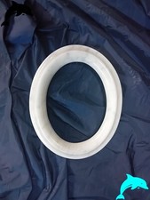 CORNICE PORTAFOTO OVALE IN MARMO A PARETE PER FOTOCERAMICA 9X12