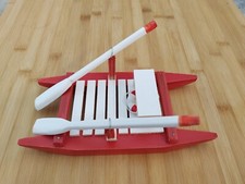 Moscone/Pattino in legno rosso soprammobile decorazione