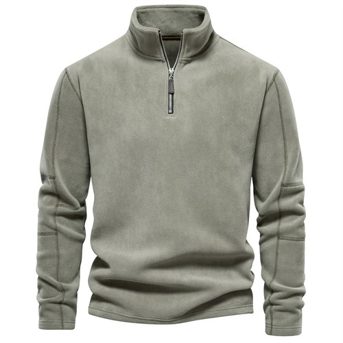 Giacca pile mezza zip uomo