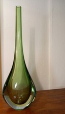 Vaso A Goccia In Vetro Sommerso Di Flavio Poli Anni 50/60 Originale Murano Italy