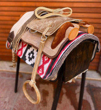 SELLA cavallo argentina GAUCHO "Pampa" pelle + briglia punta rein staffe pelle grezza