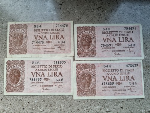 Lotto banconote da una - di,