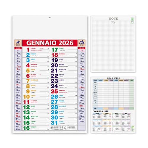 Calendario olandese multicolr - calendario,