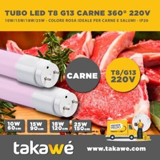 T8 G13 TUBO LED ROSA 360°
