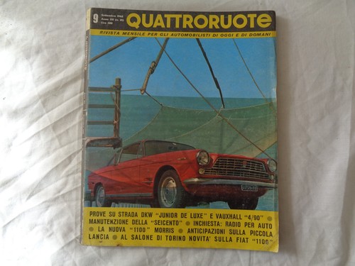Quattroruote settembre 1962 - quattroruote,