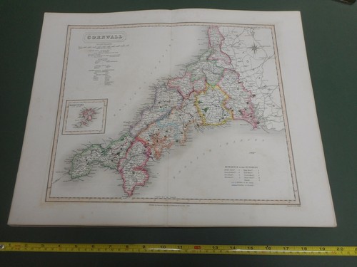 Mappa cornwall 100 originale - mappa,