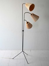 MidCentury Lampada da terra anni ’50 a tre bracci, design scandinavo vintage 50s