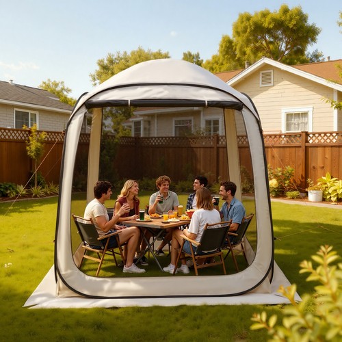 Tenda casa con schermo - casa,