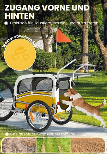 Rimorchio per cani cane