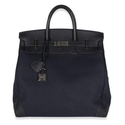 Hermès bleu marine toile - bleu,