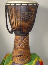 SALE - 20"  Deep Carved Djembe