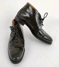 Polacchine Hockerty Uomo Pelle Lucide Testa Moro lacci n°43 (nuove 300€)-XXX