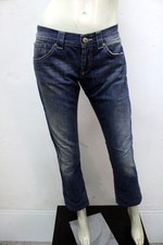 Jeans DONDUP Donna Taglia 30 / 44 Mod. MUSIC Badger Slim Fit Made in Italy Denim