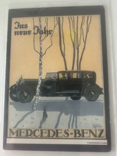 cartolina pubblicitaria Mercedes- Benz