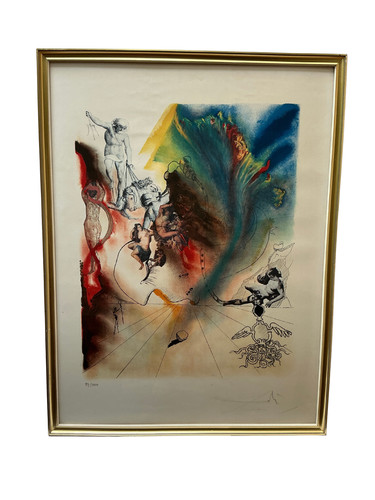 Salvador dalí litografia - dalí,