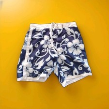 SUNDEK Costume Uomo Blu Fiori Floreale Boxer Mare Taglia 36 / 50 ITA