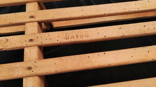 Slittino davos legno - slittino,