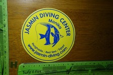 Vecchio adesivo immersioni subacquee JASMIN DIVING CENTER Monika Hurghada Egypt